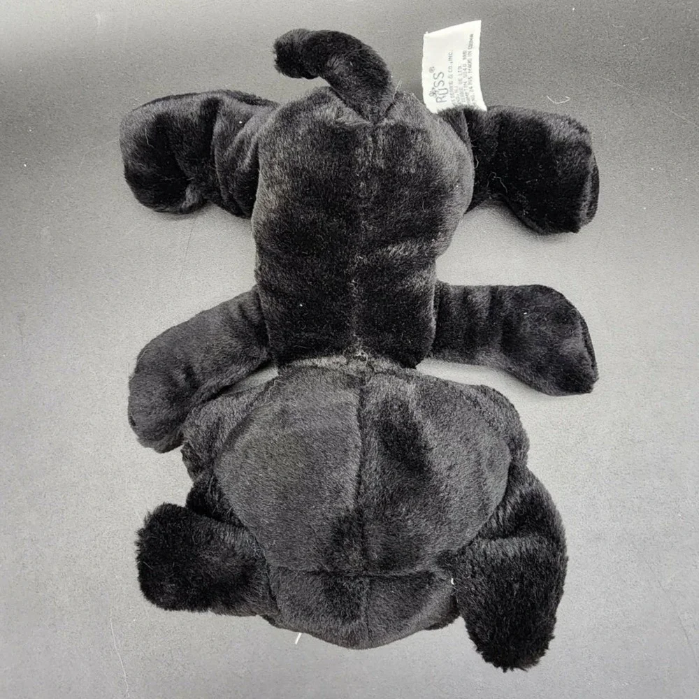 Russ Black Big Eye Cat Kids 9in Vintage Kitsch Retro Spooky Halloween‎ Plush Toy